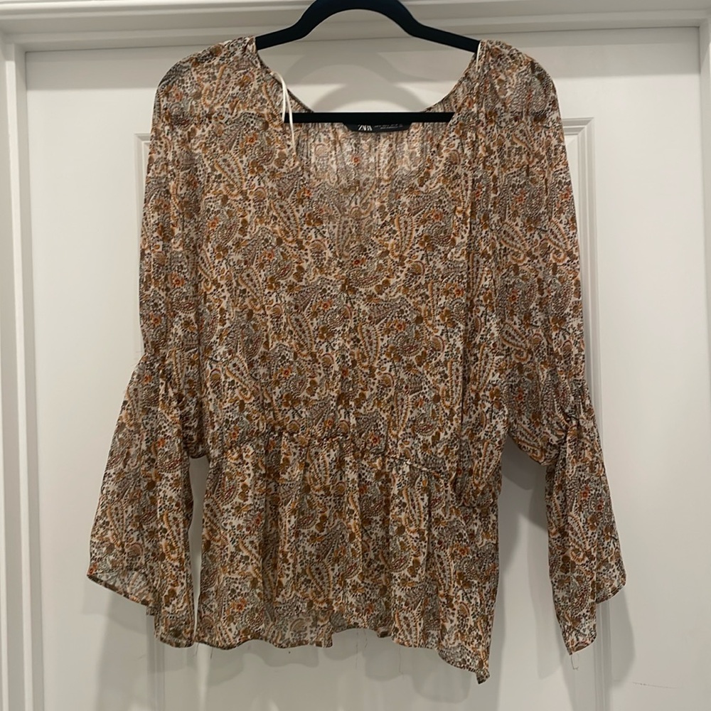 Zara size L blouse